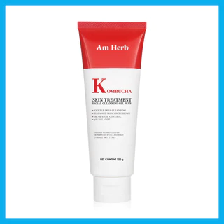 Am Herb Kombucha Skin Treatment Facial Cleansing Gel 100g อัมเฮิร์บ เจลล้างหน้าสูตรอ่อนโยน.