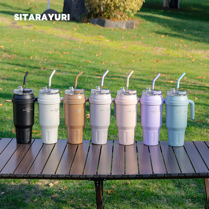 SITARAYURI (ของแท้) แก้วขนาดใหญ่ แก้วเก็บความเย็น/ร้อน 1400ml แก้วสแตนเลสสุญญากาศ SUS304
