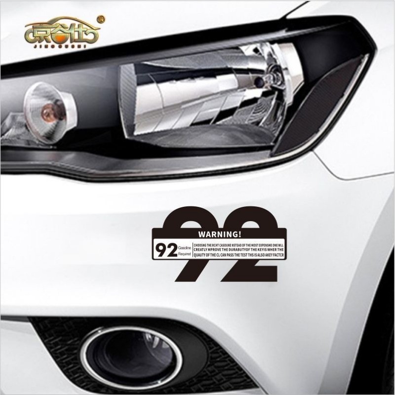 สติ๊กเกอร์ฝาถังน้ํามัน 92 95 98 เบนซิน เบอร์ สติกเกอร์คําเตือนกันน้ําสะท้อนแสงตกแต่งสติกเกอร์รถ - รูปที่ 5