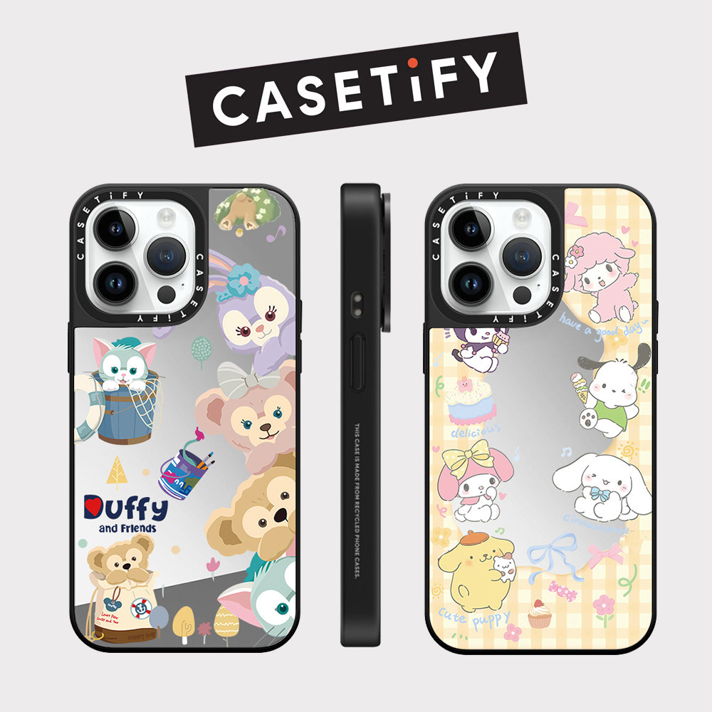 Drop proof CASETIFY เคสโทรศัพท์สําหรับ iPhone 15 plus 15Pro 15promax 14pro 14promax 13 13promax พิมพ์ด้านข้างเคสแข็งน่ารัก sanrio 12promax กรณี iPhone 11 กรณีคุณภาพสูง