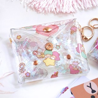 กระเป๋าใส่บัตร Gemini กระเป๋าใส่ของเล็กๆลายการ์ตูนโปร่งใส PV…