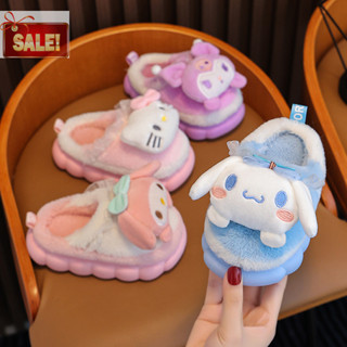 Bl ฤดูหนาวน่ารักการ์ตูนลื่นเด็ก Plush รองเท้าแตะ Soft Sole ร…