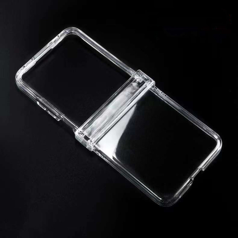 Simple Ultra-thin Clear Hard เคสโทรศัพท์สําหรับ Xiaomi Mix Flip MixFlip 5G เคสป้องกันลายนิ้วมือคริสตัลครอบคลุม
