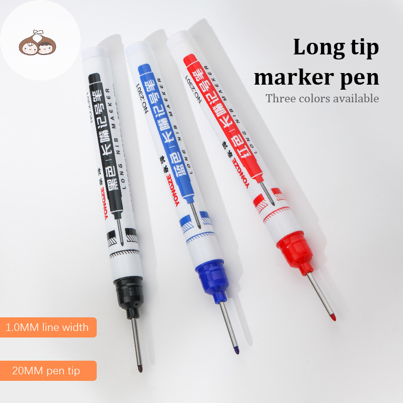 Bef 32 มม.หัวยาว Marker ปากกาขนาดใหญ่ความจุกันน้ําสี่สี Markers สําหรับโลหะงานไม้ TH