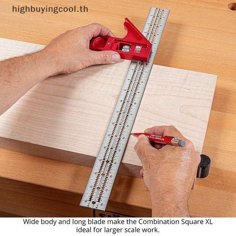 Hcth Scalable ไม้บรรทัดเครื่องมือ T-type Hole ไม้บรรทัด Scribing เครื่องหมายสายเครื่องมือ HOT