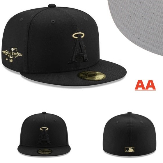 Mlb Los Angeles Angels of Anaheim Black Metallic Gold 1988 World Series Hat Baseball League 5.9F.ift