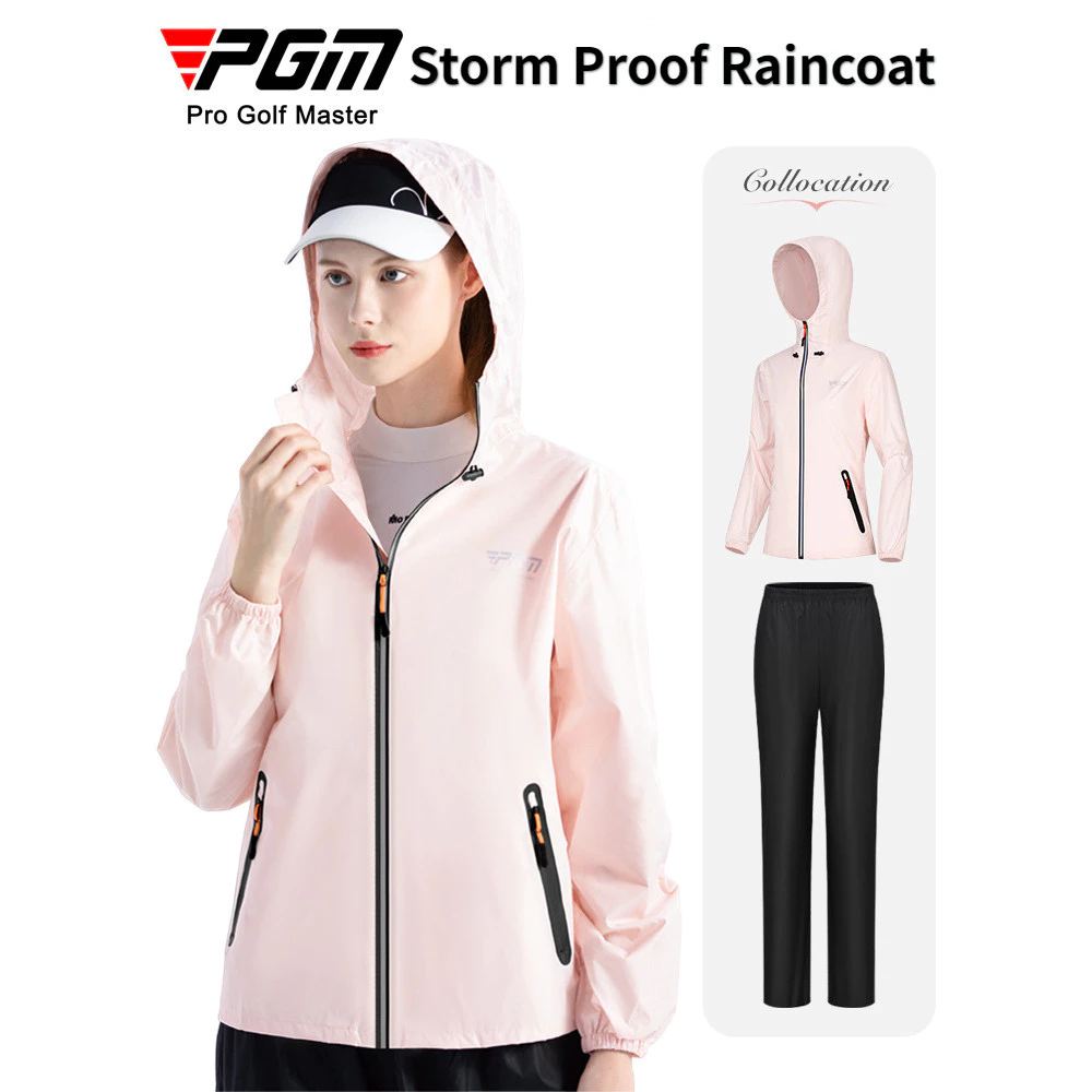 ชุดเสื้อกันฝนและกางเกง GM Golf สำหรับผู้ชายและผู้หญิง thumbnail 4