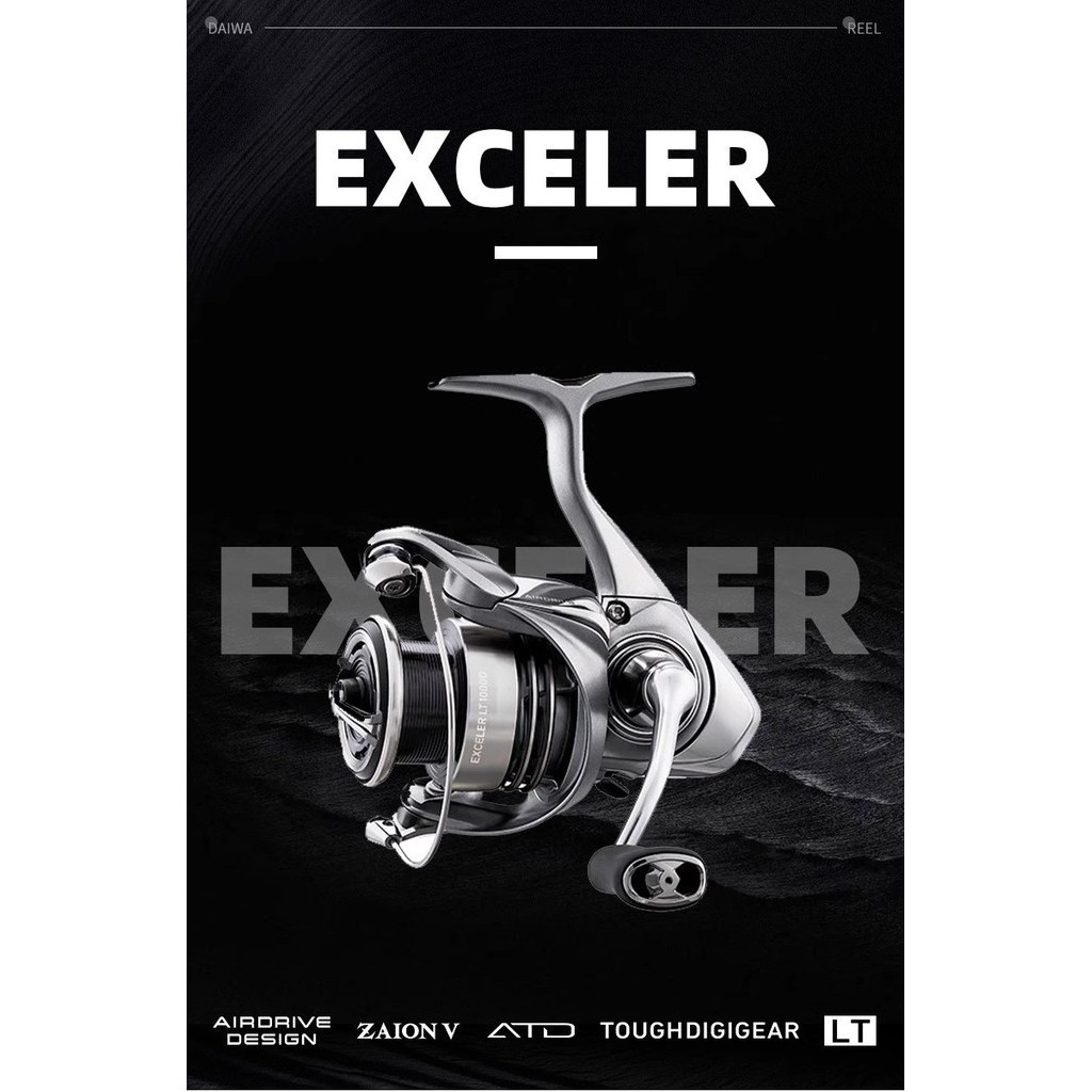 ต้นฉบับ ไดว่า 2023 DAIWA EXCELER LT 1000 3000 4000 6000 รอกตกปลาหล่อยาวเบาล่อรอกตกปลาปั่น