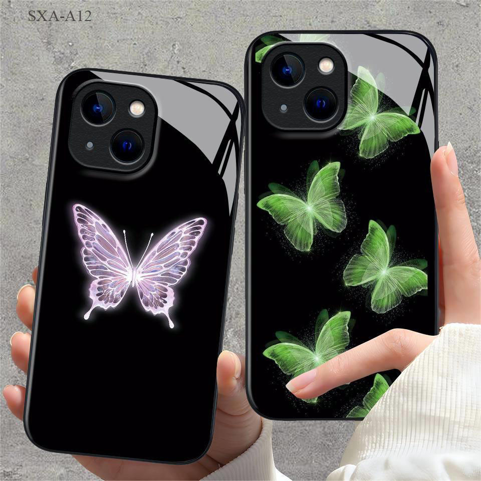 Samsung Galaxy A12 A71 A23 A03 A02 A02S A03S A50 A50S A51 A11 A10 A10S A13 A21S A30 A31 A20S A52 A73 4G 5G เคส Glass