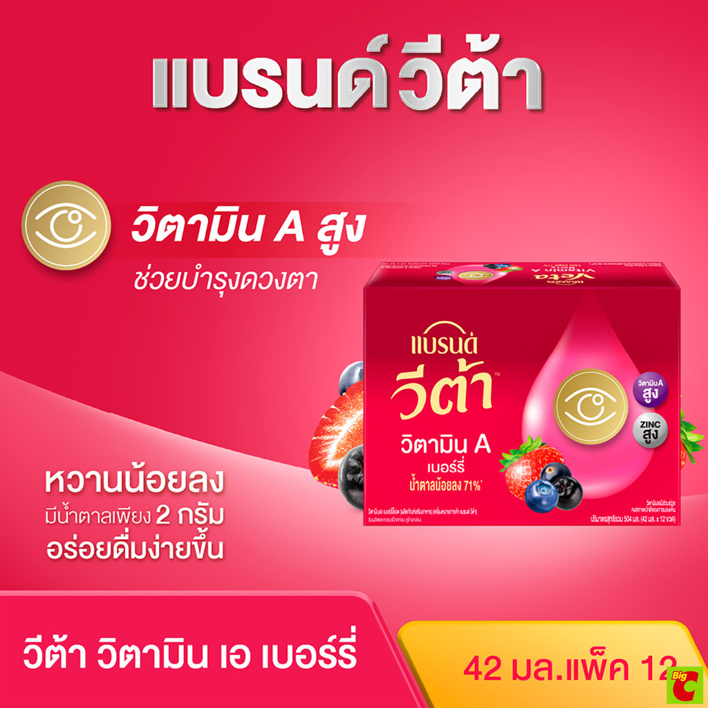 แบรนด์ วีต้า เบอร์รี่ 42 มล. แพ็ค 12