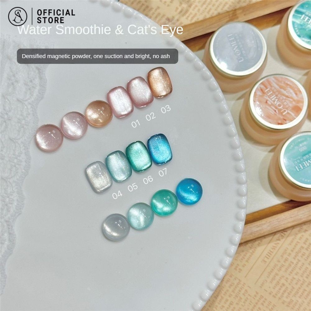 สีเจลแม่เหล็ก สีทาเล็บเจล วอเตอร์ไลท์สมูทตี้แมวอายเจล ขายดี เจลทาเล็บเงาสูงและความหนาแน่นสูง
