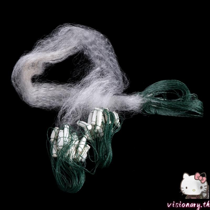 Vision ชั้นเดียว Monofilament ตกปลาสุทธิ Fish Gill สุทธิพร้อมกับดักลอยสําหรับงานอดิเรกกลางแจ้งตกปลา Man ตกปลา Acces