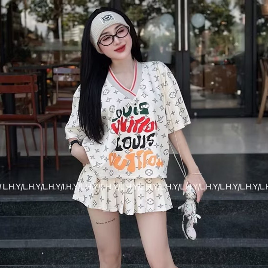 [เทรนด์] LV ชุดเดรสคอเต่า (No Hem) ชุดเดรสผู้หญิงทําจากผ้าฝ้ายเนื้อนุ่มสุดเท่ NA466