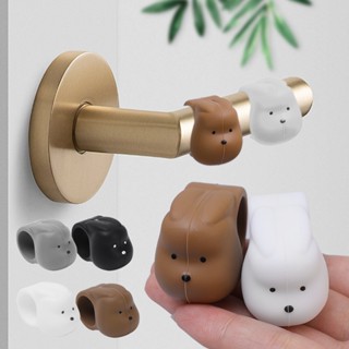 มือจับประตูซิลิโคนแผ่นกันกระแทก-สําหรับผนังประตูและเฟอร์นิเจ…