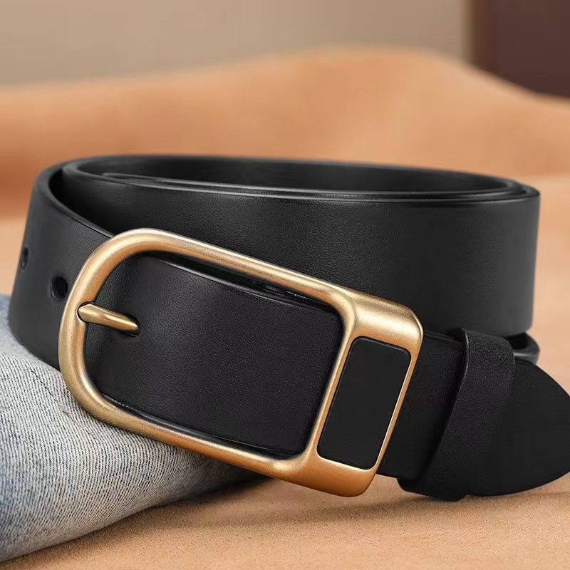 คลิปหนีบเข็มขัดหนังผู้ชายหัวเข็มขัดอัตโนมัติทองแดงแฟชั่นส - รูปที่ 4