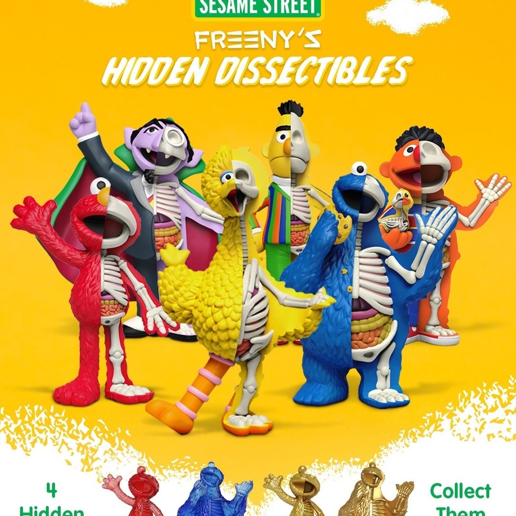 Mighty jaxx Sesame Street Series Blind Box ตุ๊กตาทำมือ Trendy Play Blind Box Hands Clearance