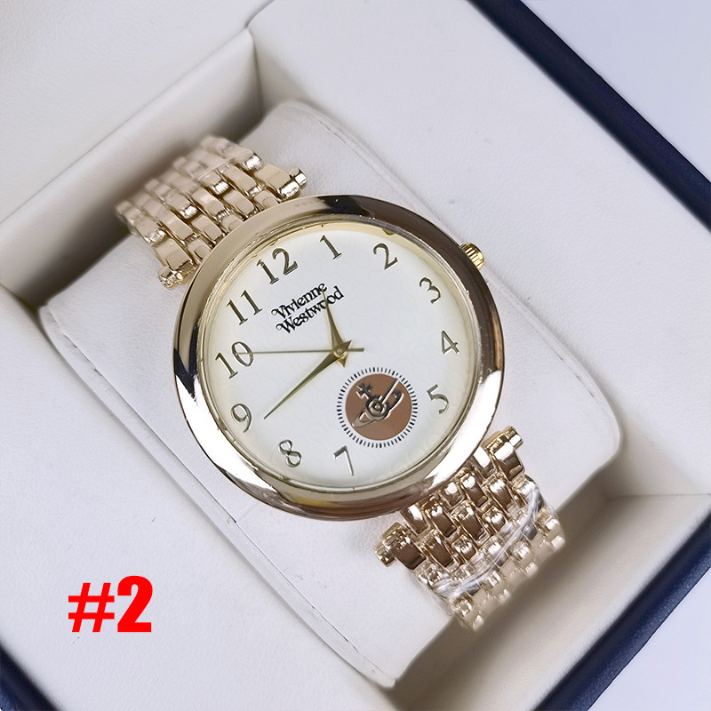 นาฬิกาควอตซ์ผู้หญิงนาฬิกาแฟชั่นสายเหล็ก VVW