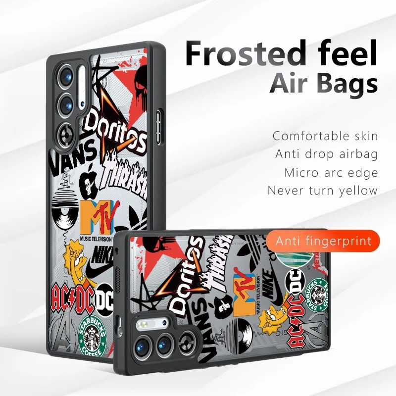[คลังสินค้าพร้อม] เคสโทรศัพท์แบบใสสําหรับ Red Magic 9s Pro Plus 9 Pro Plus 8s Pro 8 Pro Plus Shock Fall Prevention เคสอะคริลิค 1.รูปแบบกราฟฟิตี้