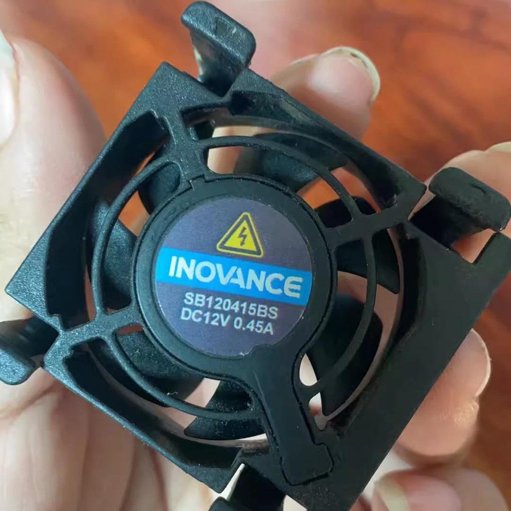 INOVANCE SB ใหม่ล่าสุด120415BS DC12V 0.45A พัดลมอินเวอร์เตอร์แบบ Double Ball Huichuan สามสาย