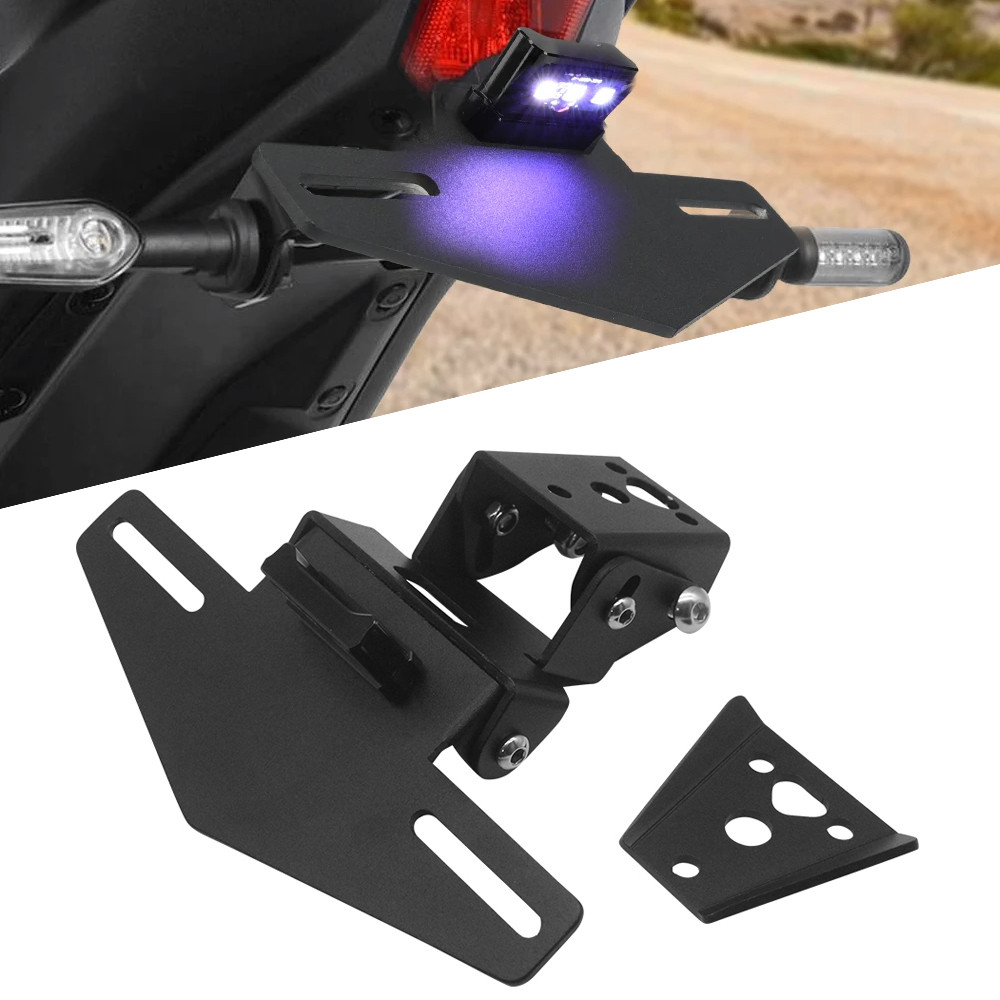 Yที่ยึดป้ายทะเบียนรถ YZFR1สำหรับรถจักรยานยนต์ยามาฮ่า YZF R1 2004-2007 2008 R6 2016-2020ตัวยึดบังโคลน