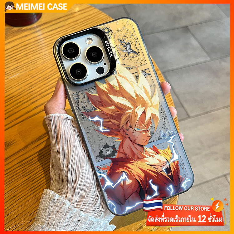 เหมาะสําหรับ OPPO Realme A7 A15 A3 A9 A54 A16 A31 A76 A57 A17 A38 การ์ตูนดราก้อนบอล Super Saiyan IMDกรณีโทรศัพท์โฮโลแกรม