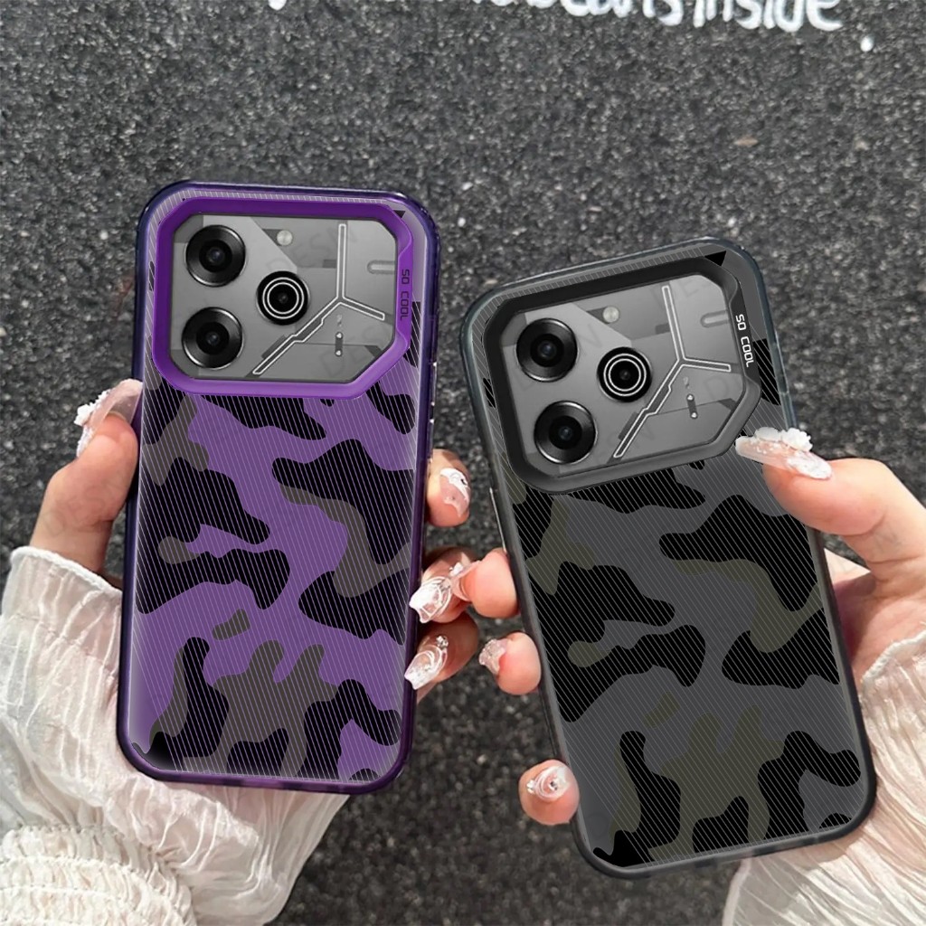 [คลังสินค้าพร้อม]ปลอกโทรศัพท์สําหรับ Tecno Pova 6 Pro Li9 กรณี Tecno Pova 6Li7 5 4 3 เคสโทรศัพท์ Matte Anti Drop Soft ฝาครอบป้องกันภาพวาดเบอร์ 4
