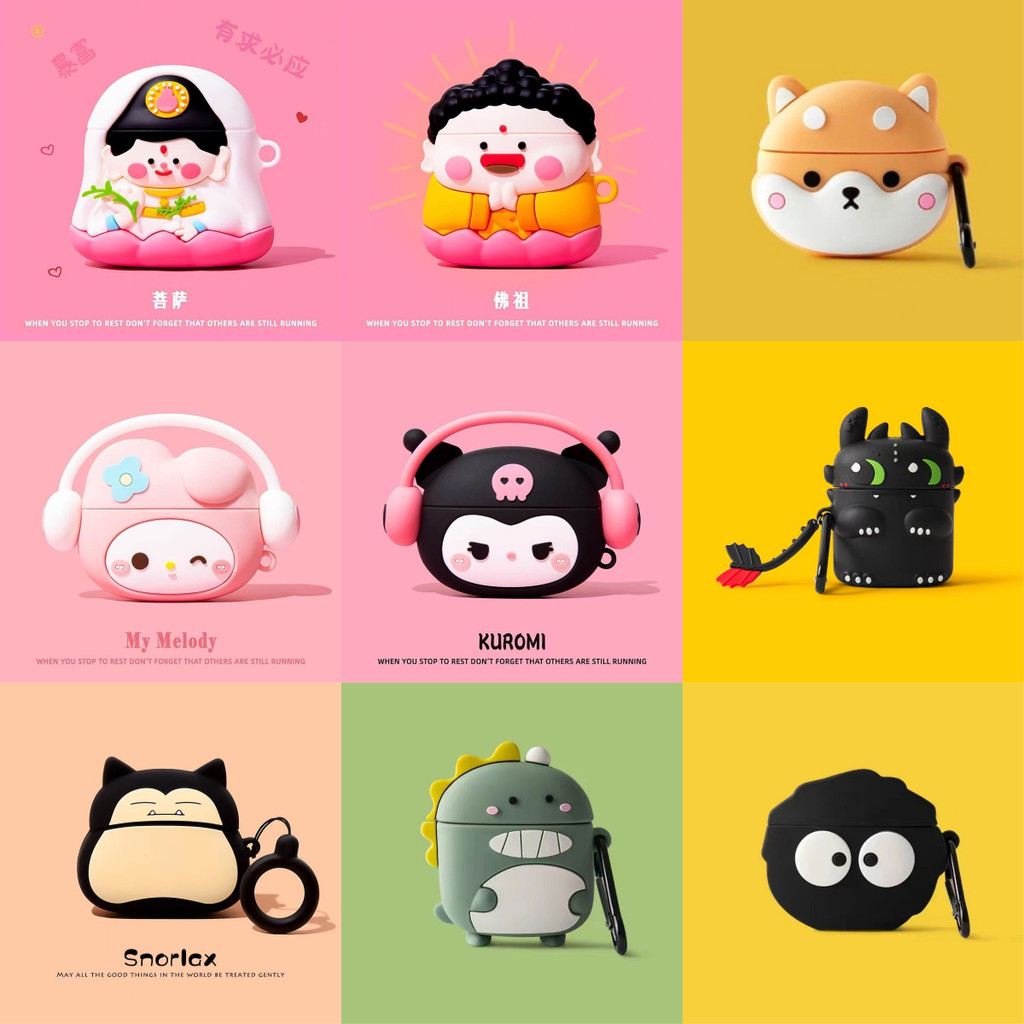 เคสหูฟัง เหมาะGOOJODOQ J201 เคส Case สําหรับ เคสหูฟัง ลูกสุนัขคูโลมิเพลงน่ารัก