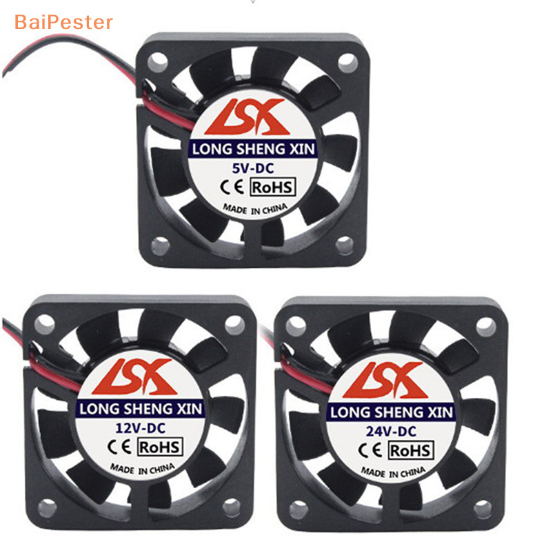 [BaiPester] 1pc 4010 5V 12V 24V 4CM CPU Graphics Cooler คอมพิวเตอร์โน๊ตบุ๊คแล็ปท็อปพัดลมปิดเสียง