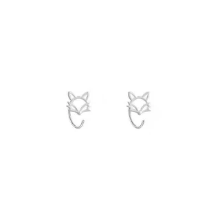 Little Fox Ear Line หญิง Niche Design พู่หวานหูโซ่ประณีต All-Match ที่เกี่ยวหูต่างหู