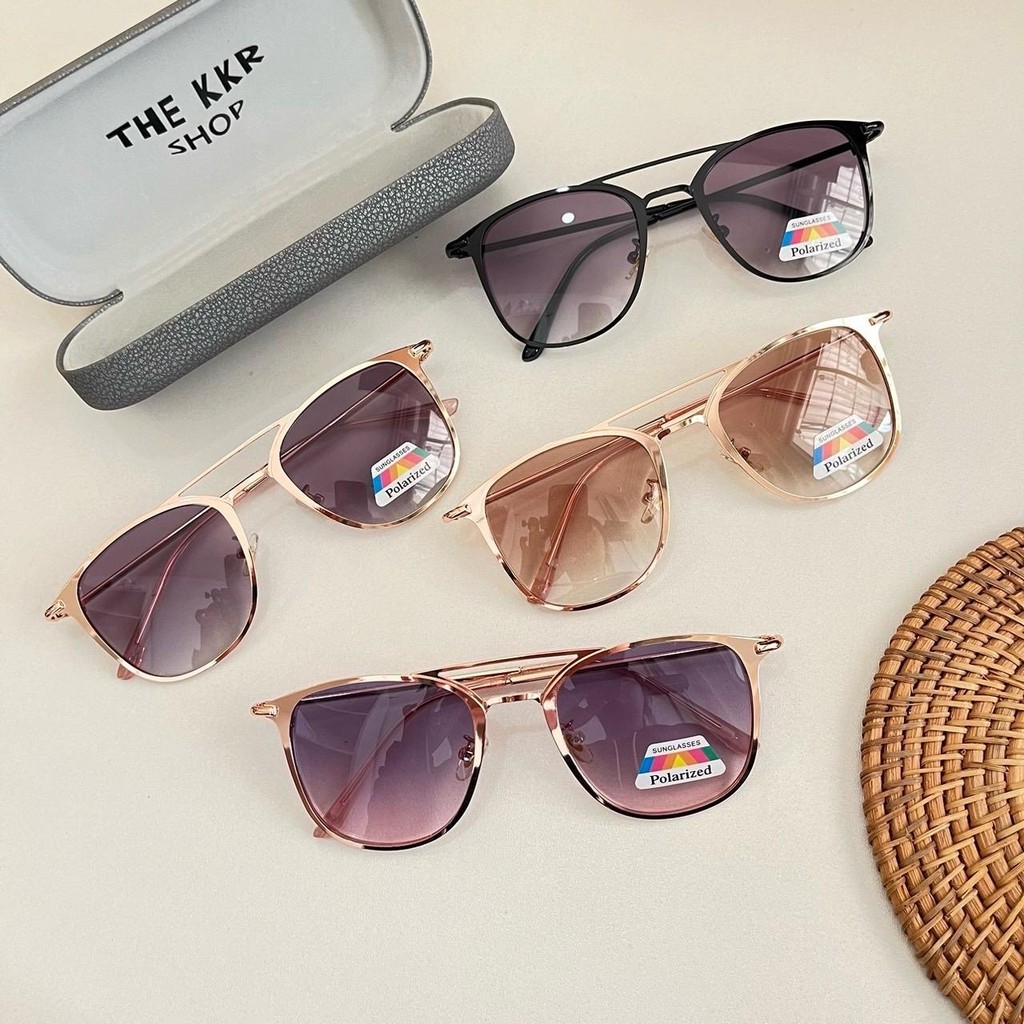 Sunglasses Polazed แว่นกันแดดโพลาไลซ์ PP7515 เลนส์ป้องกันแสงแดด ใส่ได้แม้อยู่ที่ครึ้ม ถนอมสายตา