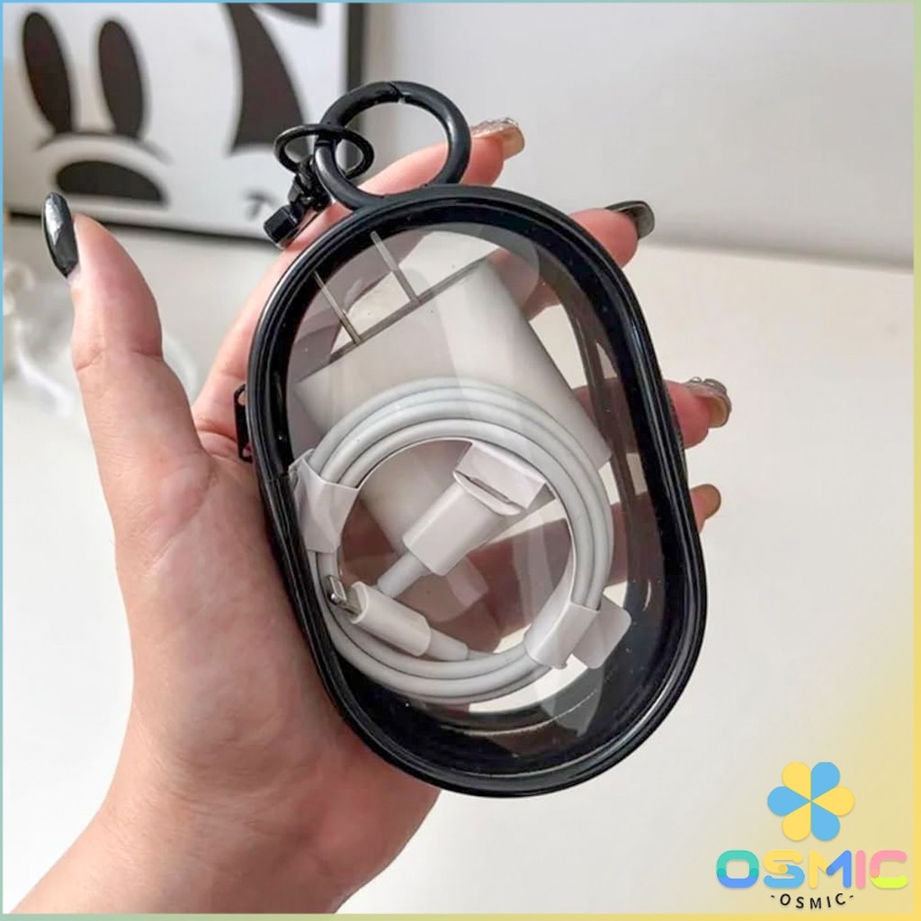 MIC กระเป๋าจัดเก็บหูฟัง เก็บสายชาร์ พกพาง่าย ขนาดเล็ก มีซิป ป้องกันฝุ่น Storage bag