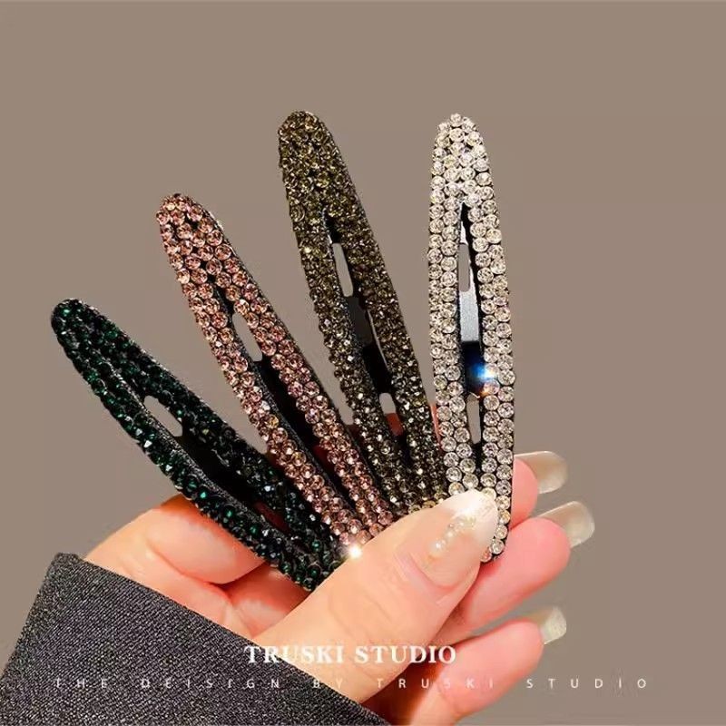 เกาหลีอารมณ์เรียบง่ายผมหัก Rhinestone Bb คลิป Headpiece