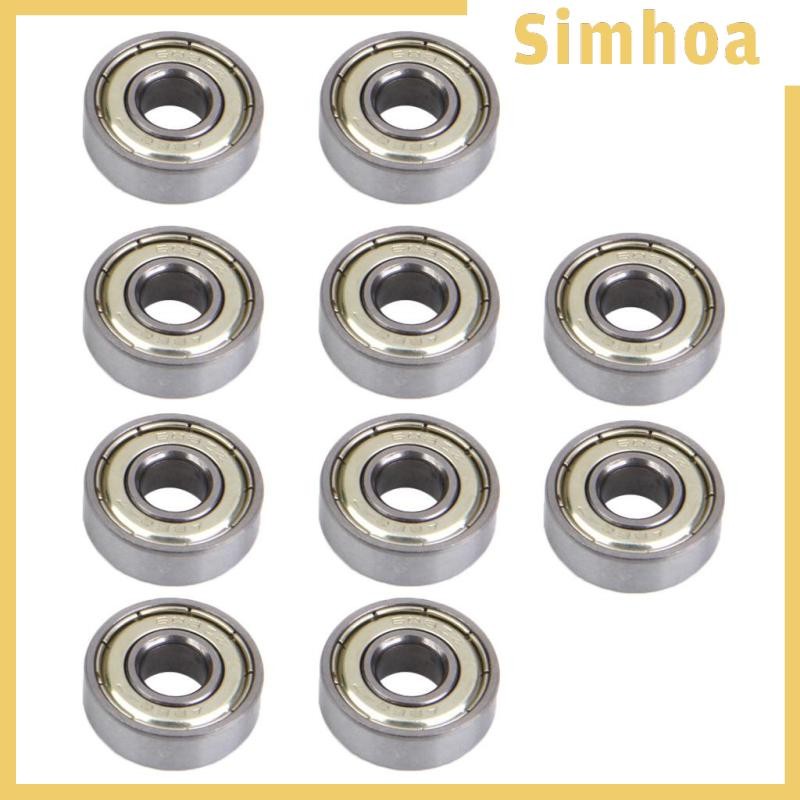 [SIMHOA] 10 ชิ้น -7 608 Skateboard Longboard Bearings, Inline Skate Bearings Roller Skate Bearings S