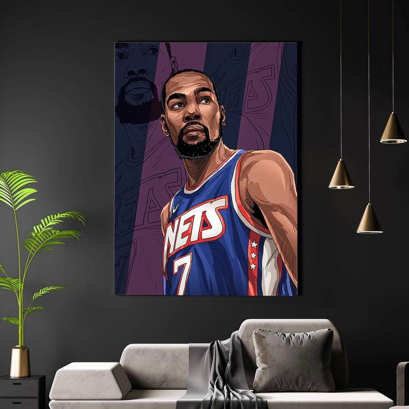 Nba ผ้าแขวน Star Kobe ที่วาดด้วยมือ, ไม่มีกรอบ - A Tribute Art Home Wall Decor โปสเตอร์ผ้าใบสําหรับตํานานบาสเก็ตบอล