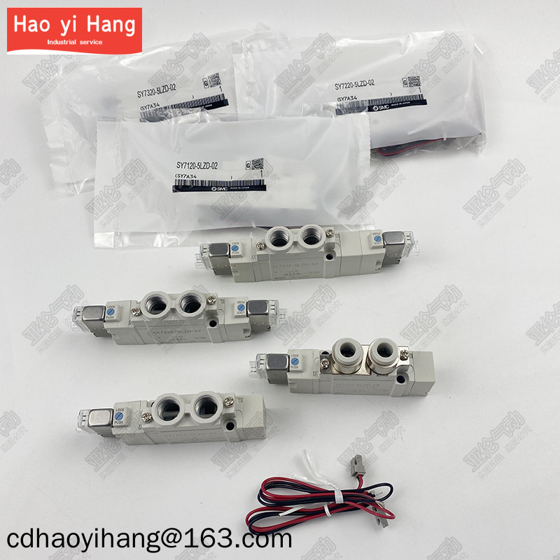 Smc ประเภทโซลินอยด์วาล์ว SY7120/7220/7320-4/5/6LZD/LZE/DZD/GZD/LZ-02-C8C10