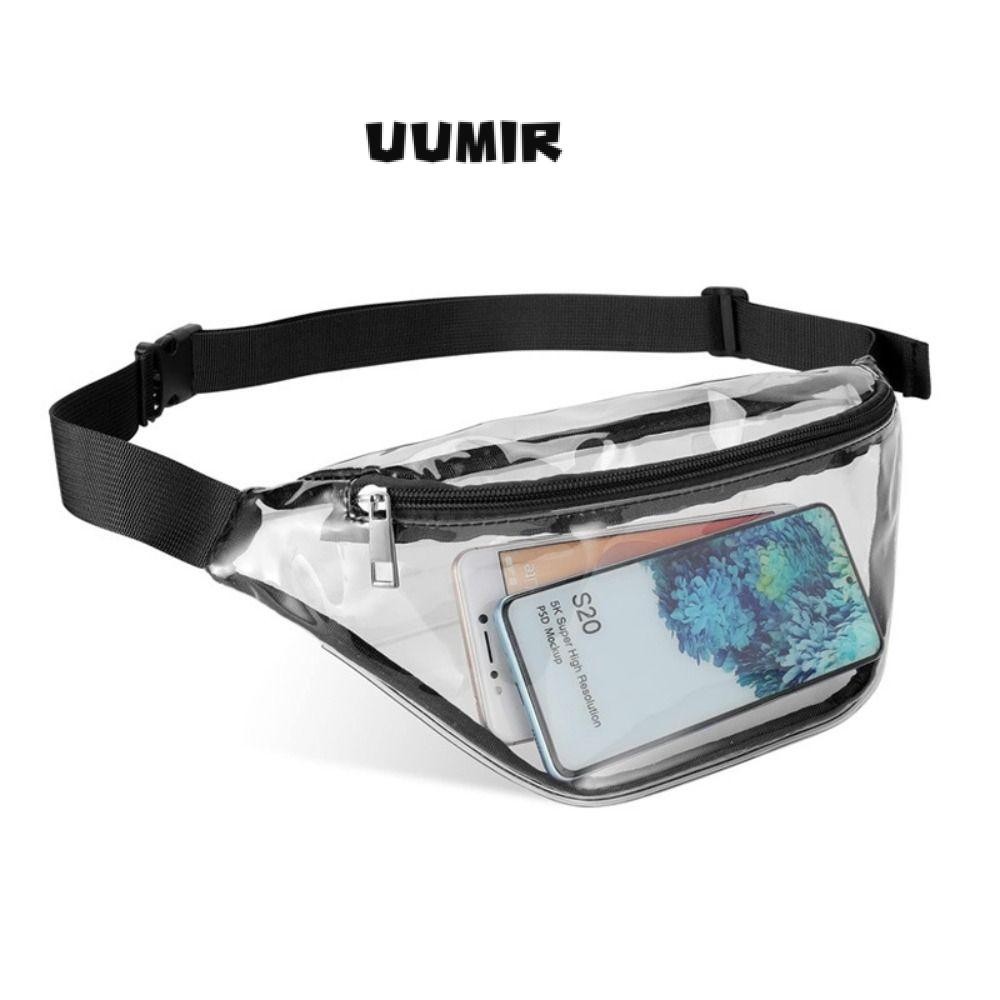 UUMIR กระเป๋าใส่โทรศัพท์, กระเป๋าใส่ พีวีซี ลอยน้ํา, พร้อมสายรัดเอว แพ็คเอวกันน้ําแบบใส