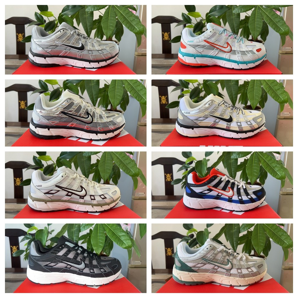 8-color Size: 36-45 Fashion P6000 หนังตาข่ายกีฬารองเท้าวิ่ง unisex PIMMY
