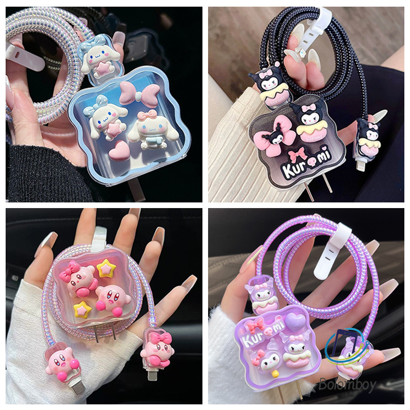 ตัวถนอมสายชาร์จ สำหรับไอโฟน ลายการ์ตูนน่ารัก Power Adapter 18W/20W Cable Protector กันสายหัก ป้องกันสายชาร์จหัก