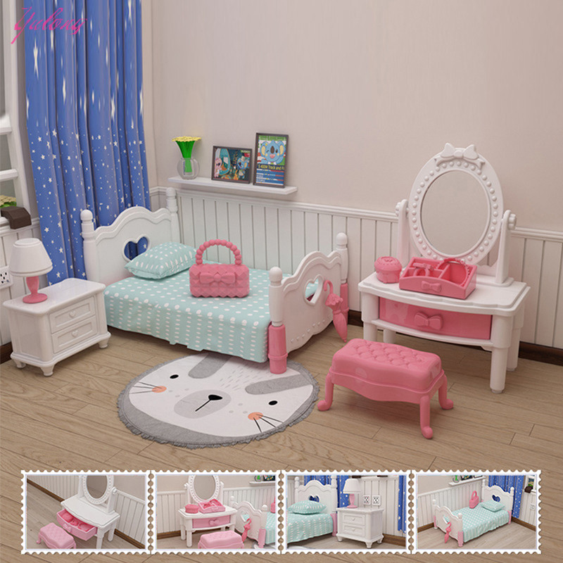 [Yulong] 1:12 Dollhouse Miniture เฟอร์นิเจอร์ตุ๊กตาของใช้ในครัวเรือนสาว DIY Play TH