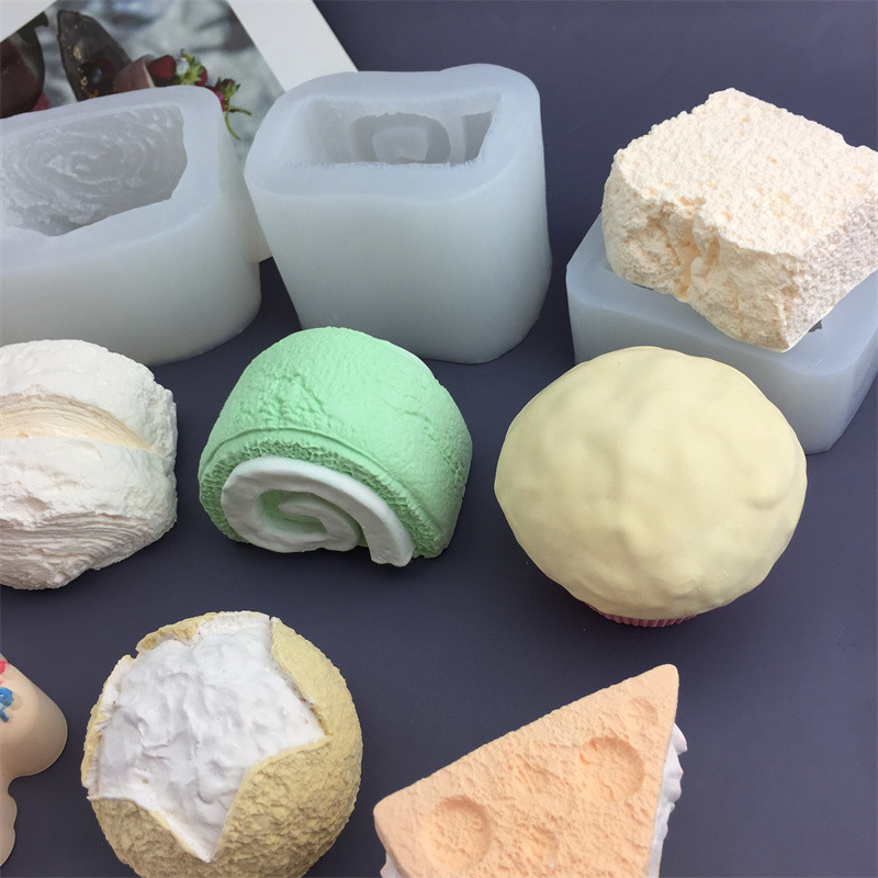 มอลตาสขนมปังนึ่งขนมปังปิ้งการสร้างแบบจําลองแม่พิมพ์ซิลิโคนบีบของเล่นโมจิของเล่นdiyช็อคโกแลตมูสเค้กเครื่องมืออบน้ํามันหอมระเหยยิปซั่มแม่พิมพ์ - รูปที่ 2