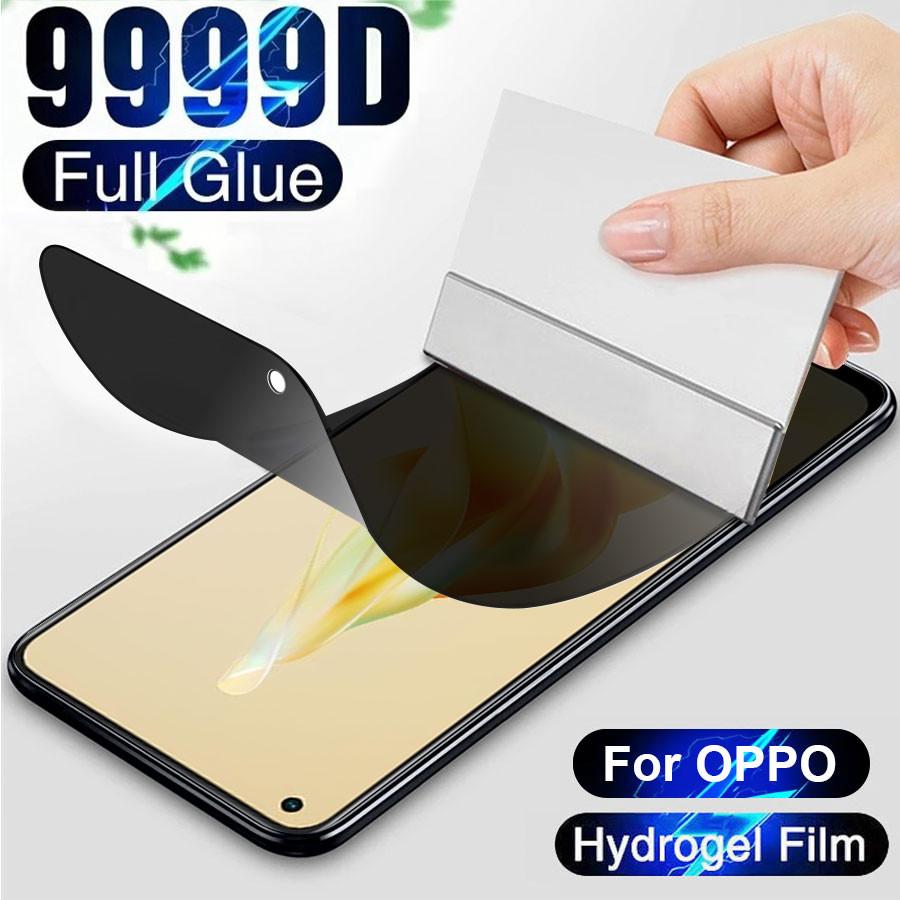 ฟิล์มไฮโดรเจลนุ่ม ต่อต้านสายลับ ความคุ้มครองเต็มรูปแบบ สำหรับ OPPO A60 A58 A38 A18 F11 A9 F9 A11 A12 A15 A15s A16 A17 A53 A31 A32 A33 A52 A54 A55 A57 A72 A73 A74 A76 A91 A92 A93 A95 A3X Reno 12 11 10 8T 7 6 5 4 3 Pro 2F 2 แอบดูความเป็นส่วนตัว ป้องกันหน้าจ