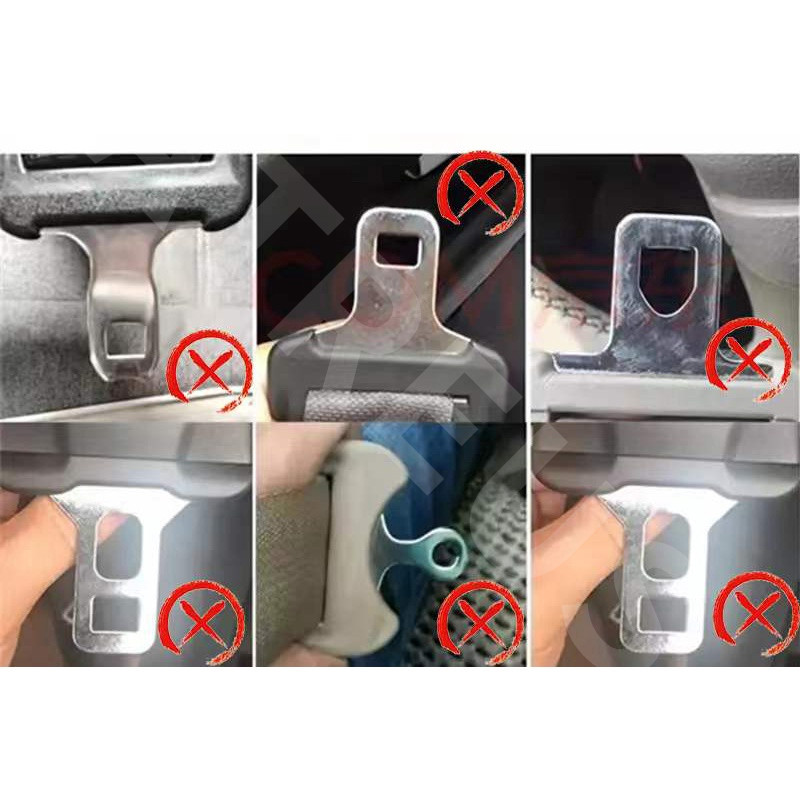 1/2 ชิ้น Xpeng G6 หัวเข็มขัดนิรภัยรถ หัวเสียบเข็มขัดนิรภัยคลิปหัวเข็มขัดนิรภัยรถยนต์ โลหะผสมสังกะสี อุปกรณ์เสริม - รูปที่ 3