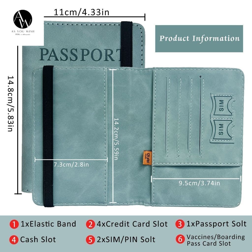 Passport ที่ใส่พาสปอต ปกใส่พาสปอต มี 2 แบบ แบบหนัง/แบบใส ป้องกันฝุ่น สิ่งสกปรก พร้อมส่งจากประเทศไทย