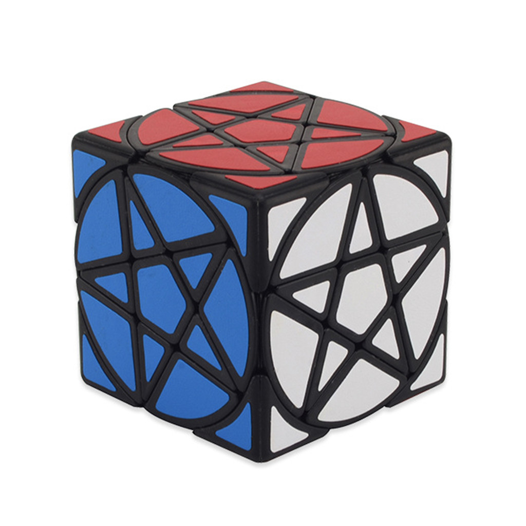 Jiehui Pentacle Cube เรขาคณิต-shape Star Cube สติกเกอร์/สีดําความเร็ว Cube ปริศนา Magic Cubes ของเล่นเด็ก