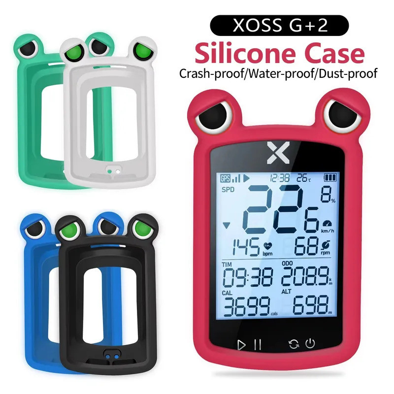 Xoss G2 G2+ Plus จักรยานคอมพิวเตอร์ซิลิโคนกรณี GPS Speedometer Frogs Eye แขนป้องกันนาฬิกาจับเวลาซิลิ