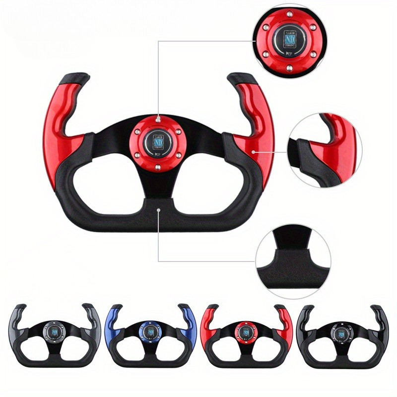 การปรับเปลี่ยนรถ PU Universal ใหม่พวงมาลัยการแข่งขันเกม Kart 13 นิ้ว 320 มม.เลียนแบบ Racing พวงมาลัย