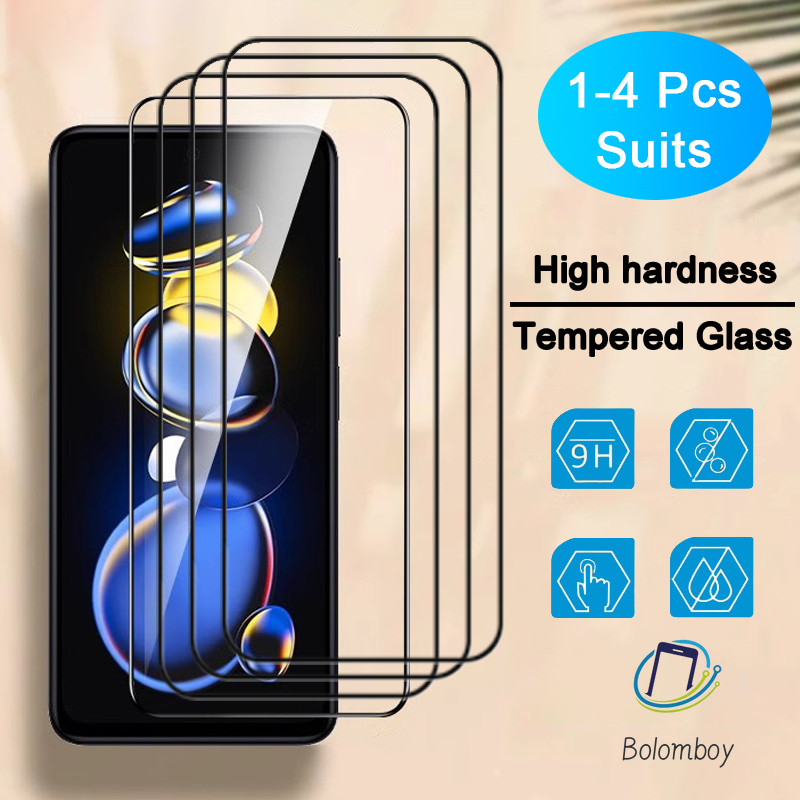 4PCS ฟิล์มกระจกสำหรับรุ่นไอโฟน 11 15 14 12 13 16 Pro Max XR/X/XS Max/8/7/6 Plus SE 2020 ฟิล์ม แบบเต็