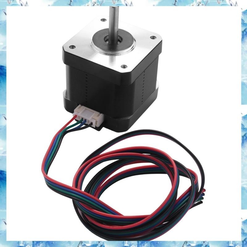 [ ] 3d เครื่องพิมพ์มอเตอร์, Nema 17 Stepper Motor,40 มม.แรงบิดสูง Bipolar Dc Step Motor Kit, 0.46Nm เสียงต่ํา 42 2-Pase Universal มอเตอร์ไฟฟ้า Dc มอเตอร์สําหรับ 3D เครื่องพิมพ์แกะสลัก