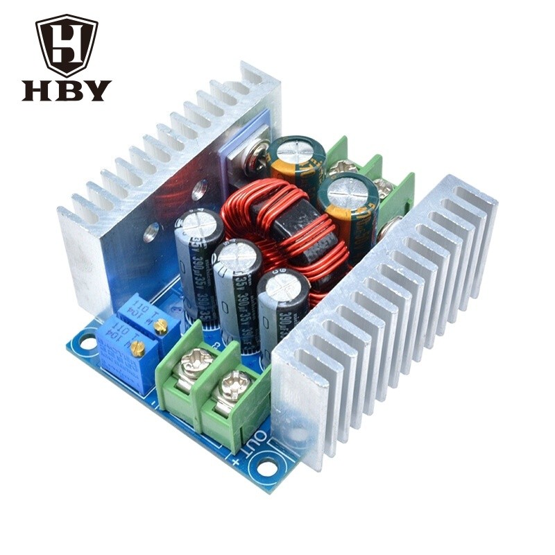 300w 20A DC-DC Buck Converter ขั้นตอนลงโมดูลคงที่ LED Driver Power Step Down โมดูลแรงดันไฟฟ้า Electrolytic Capacitor