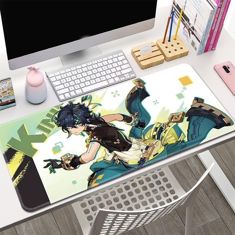[70 * 30 ซม.] แผ่นรองเมาส์ Ginich แผ่นรองเมาส์สําหรับเล่นเกม Genshin ขนาดใหญ่พิเศษ Kazina Marani สินค้าแผ่นรองแป้นพิมพ์คอมพิวเตอร์การปรับแต่ง